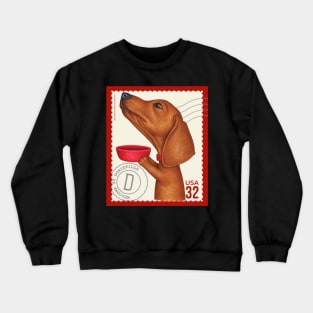 Funny Dachshund Doxie Cutely begging for treats Crewneck Sweatshirt